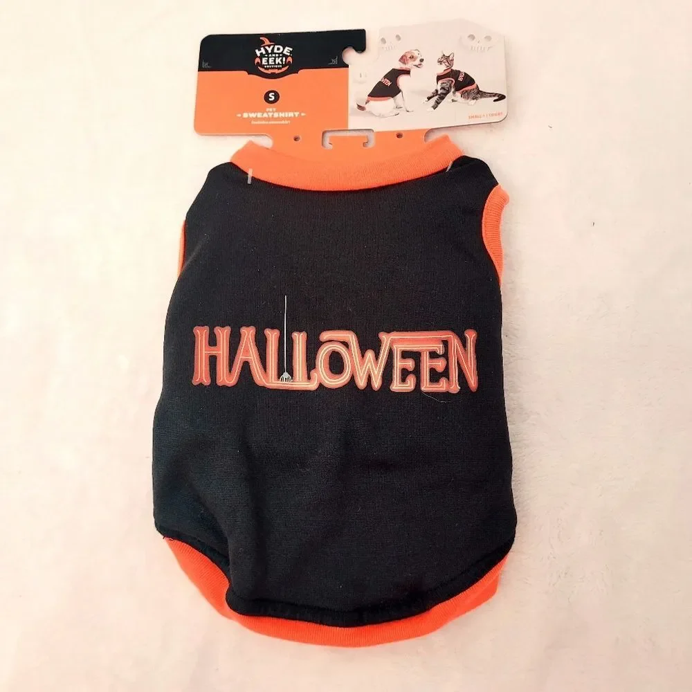 Hyde & Eek Halloween Pet Sweatshirt with Spider Detail Dog or Cat Small New OOS
